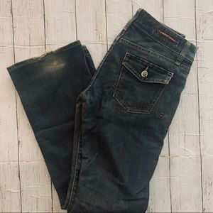Vigoss Jeans clap pocket bootcut dark antique wash